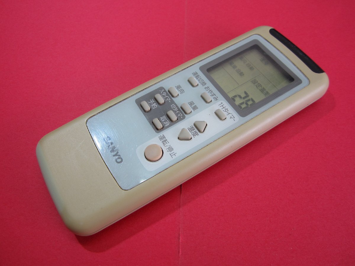 RAA-6■SANYO 色焼け有りますが、動作は大丈夫♪ エアコンリモコン RCS-AR5A 動作保証拍卖