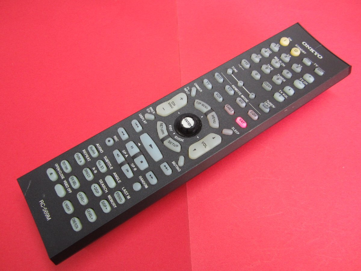 RAA-9■ONKYO (TX-SA502 用) オーディオ リモコン RC-569M 動作保証拍卖