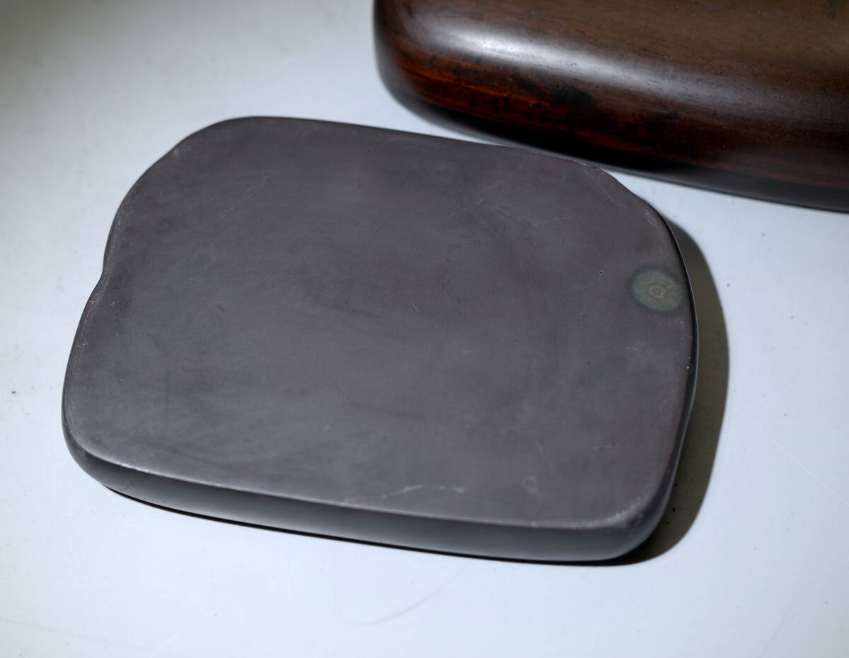 端渓硯 老坑 活眼 雲紋 古硯 書道具 すずり 骨董 中国 古美術拍卖