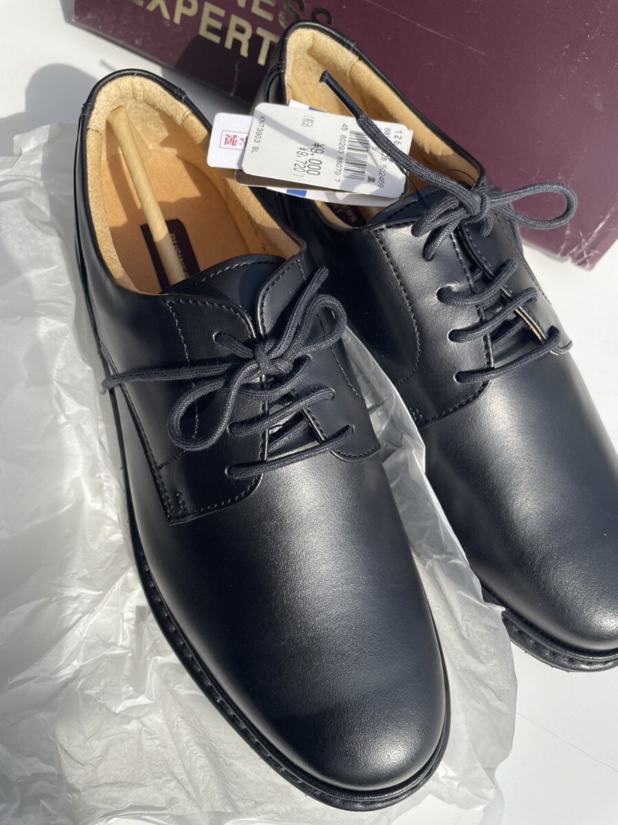 送料込み 靴 未使用 25.5センチ ブラック ビジネスシューズ 黒拍卖