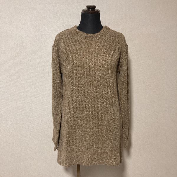 送料込み 未使用■ゼラール スポーツ/Zelal Sports■ウール混 裏別布付き 長め丈 ニット/セーター レディース Mサイズ拍卖