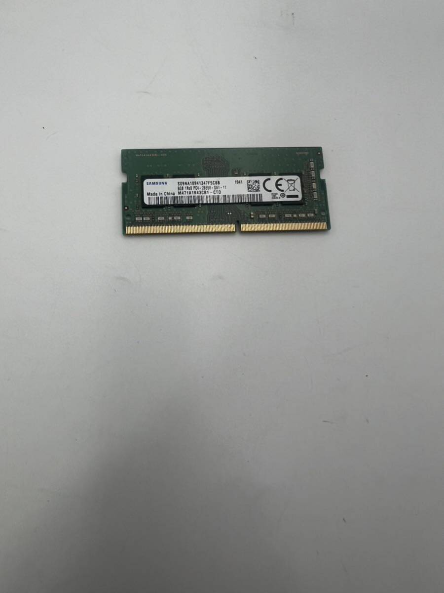SNMSUNG 1RX8 PC4-2666V-SA1-11 8GB×1 ノート用メモリ動作品拍卖