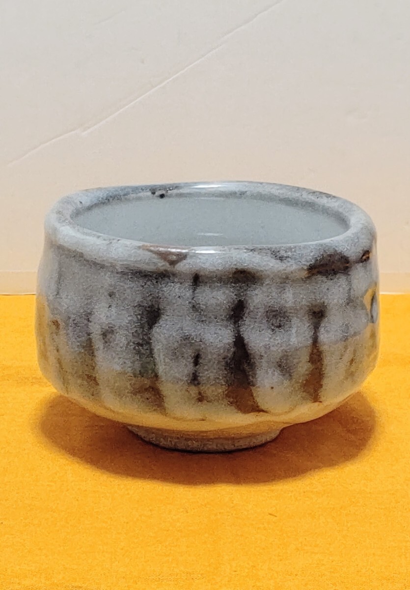 茶道具 美濃焼き? 抹茶碗 白志野 ? 抹茶茶碗 在銘拍卖