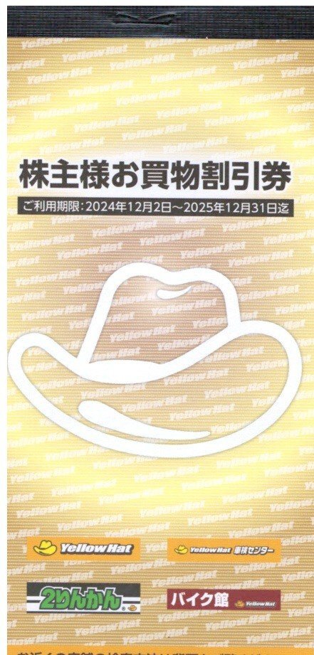 ストア出品☆イエローハット株主優待☆株主様お買物割引券 3000円分 300円×10枚セット☆バイク館☆2025年12月31日まで☆書簡で発送OK拍卖