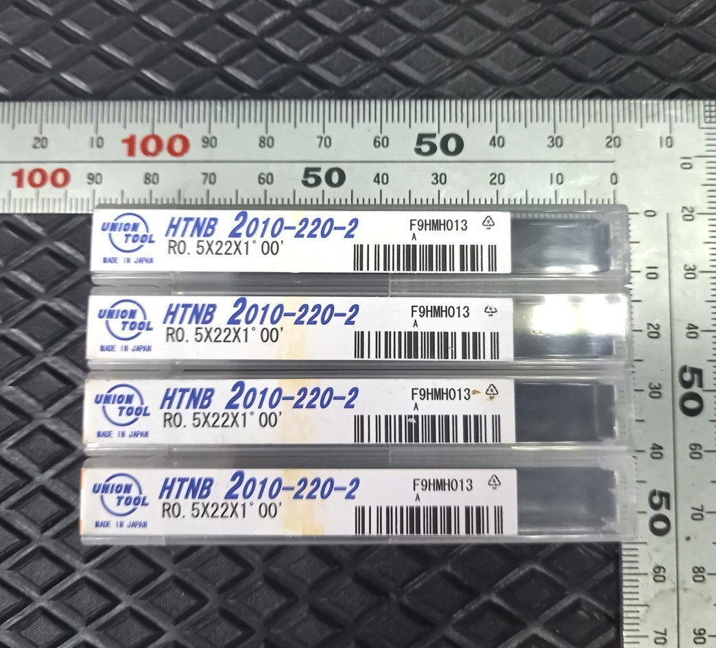 ★未使用 ユニオンツール 超硬 テーパネックボール HTNB 2010-220-2 4本セット③◆送料安\185 R0.5 1° 22 フライス 極細 エンドミル拍卖