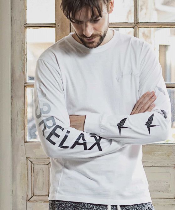 【新品】1PIU1UGUALE3 RELAX ウノピゥウノウグァーレトレ リラックス ロゴTシャツ メンズ ロンT 長袖 tシャツ ブランド トップス 2L 3L XXL拍卖