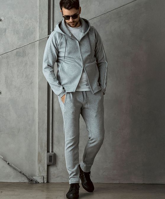 1PIU1UGUALE3 RELAX ウノピゥウノウグァーレトレ セットアップ スウェット メンズ ジム スポーツ 上下 ジャージ パーカー パンツ 2L 3L XXL拍卖