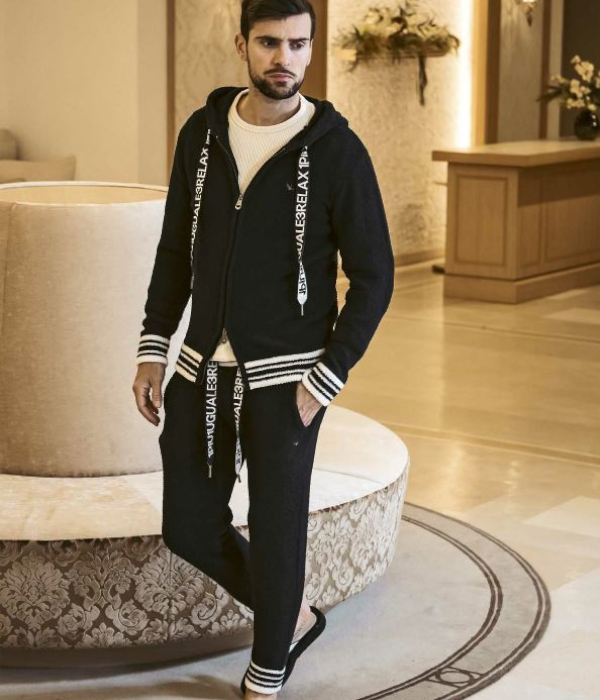 1PIU1UGUALE3 RELAX ウノピゥウノウグァーレトレ リラックス セットアップ ニット メンズ ジャージ 上下セット 男性 ルームウェア M拍卖