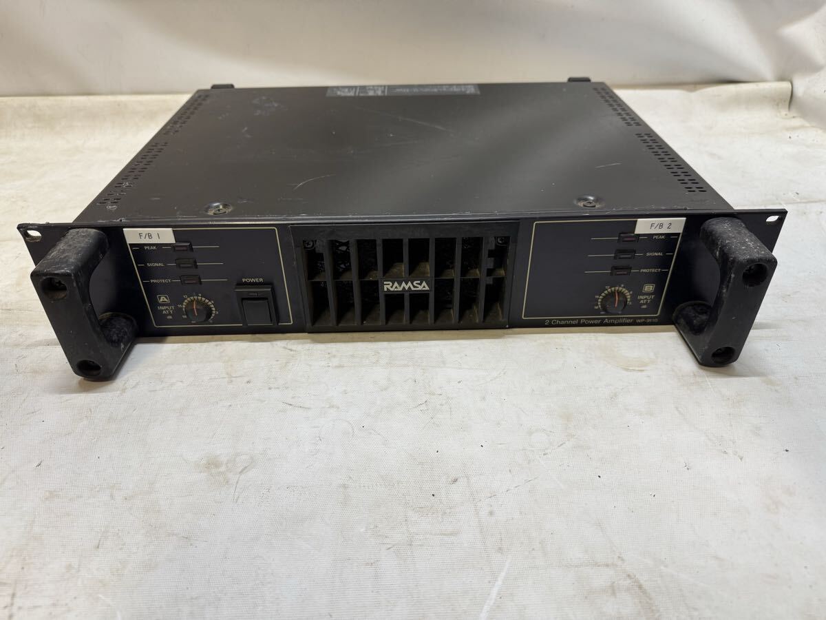 【ジャンク】National ナショナル WP-9110 2チャンネル 音響機器  RAMSA拍卖