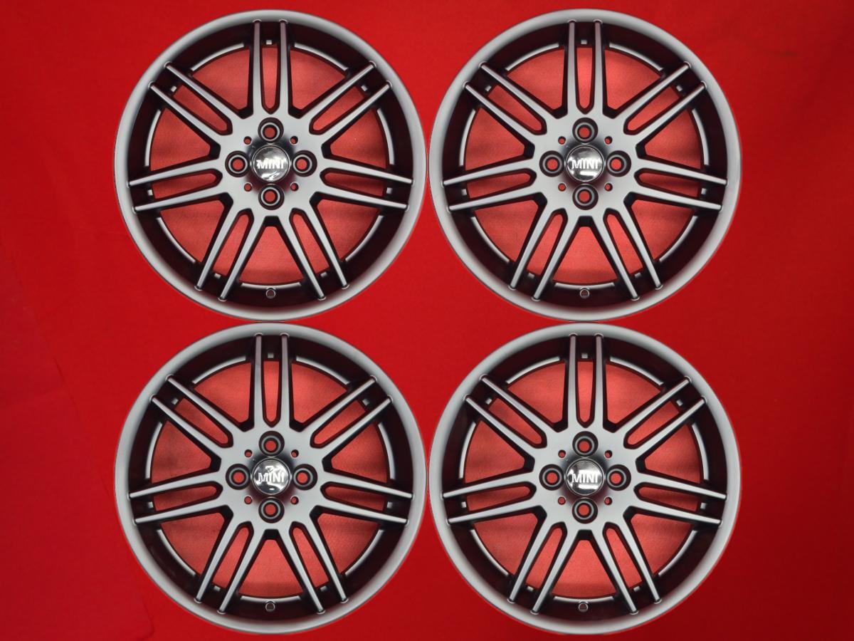 MINI ミニ 純正 ダブルスポーク R99 中古ホイール 4本 7J 17インチ PCD100 4穴 +48 ハブ56 6769608 aa17拍卖