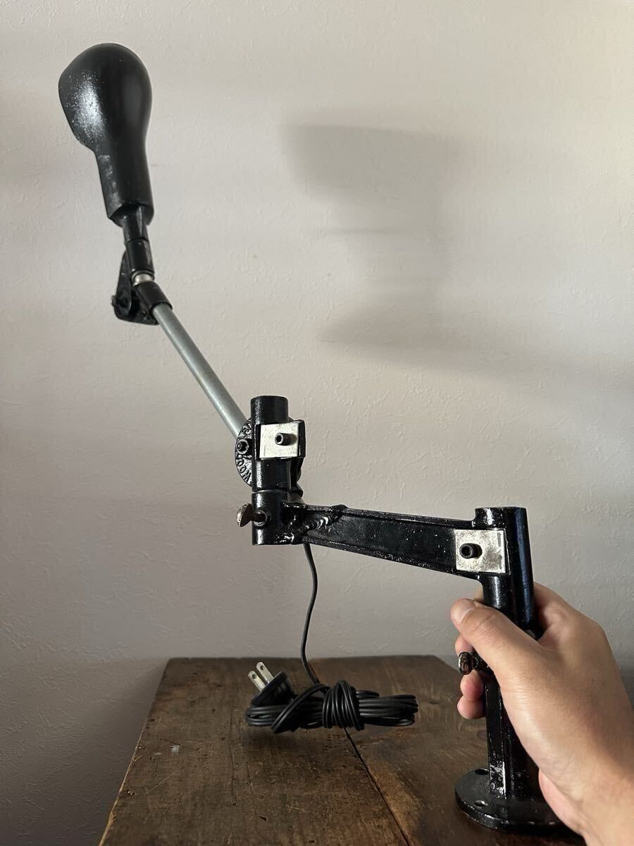 USA 1900s10s20sヴィンテージ インダストリアル ランプ Detroit O.C. White Dazor Fariesデスクライト 鉄製 工業 アトリエ 卓上 ワーク拍卖