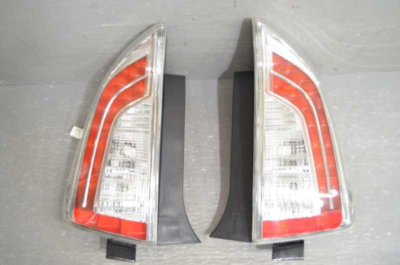 プリウス S 後期(ZVW30) 純正 DEPO 動作保証 テールライト 左右 セット LED点灯OK テールランプ 右 左 08-312-19B4L-F/81550-47122 k092482拍卖