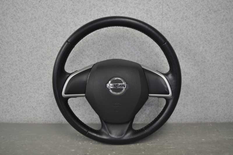 デイズ ハイウェイスター X 前期 (B21W) 純正 破損無 ステアリングホイール レザー ハンドル 48430-6A01F s021100C拍卖