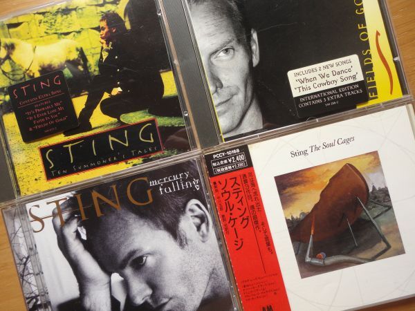 ●CD スティング STING ソウル・ケージ + テン・サマナーズ・テイルズ + フィールズ・オブ・ゴールド + マーキュリー・フォーリング 個人蔵拍卖