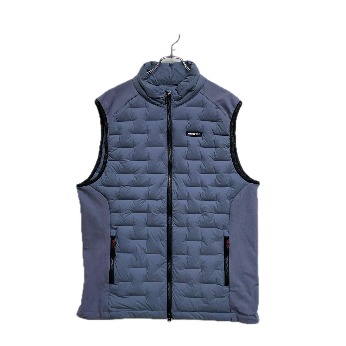 coco 中古 ブリーフィング BRIEFING メンズ ダウンベスト XL グレー系 ダウン ダブルジップ レターパックプラス発送可 103173拍卖