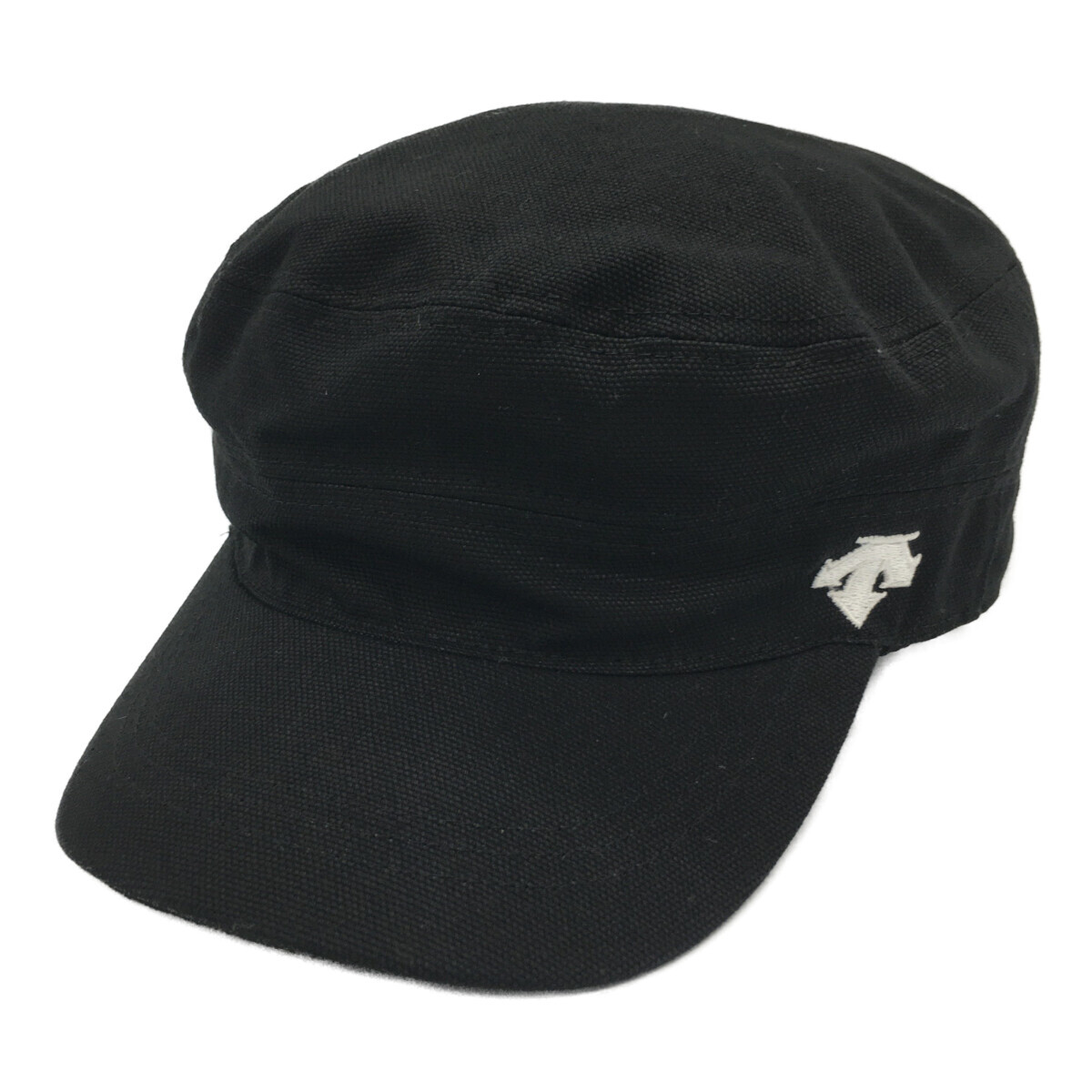 coco 中古【値下げ】 デサントゴルフ DESCENTE GOLF ワークキャップ F(55-57cm) 黒 シンプル レターパックプラス発送可 K8783拍卖