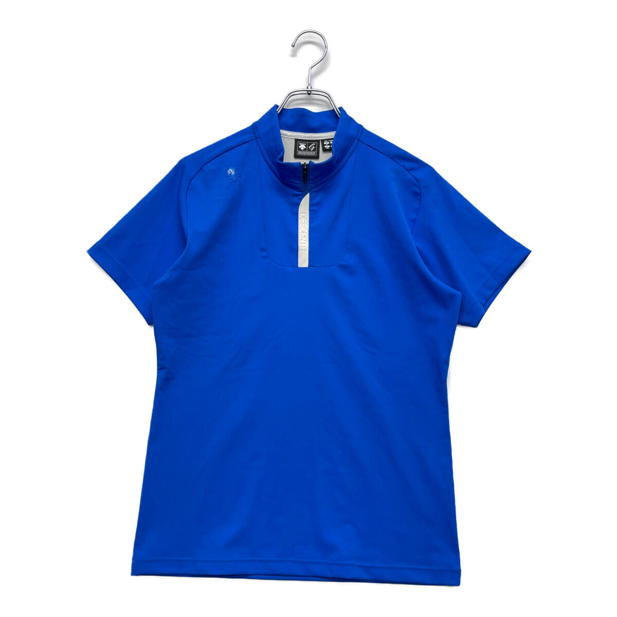 coco 中古 デサントゴルフ DESCENTE GOLF メンズ 半袖シャツ M 青 ブルー カットソー メッシュ調 レターパックプラス発送可 91915拍卖