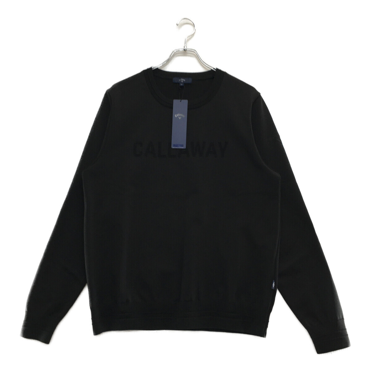 coco 未使用品【値下げ】キャロウェイ メンズ ニット LL ブラック長袖クルーネック【2024年秋冬モデル】レターパックプラス発送可 100625拍卖