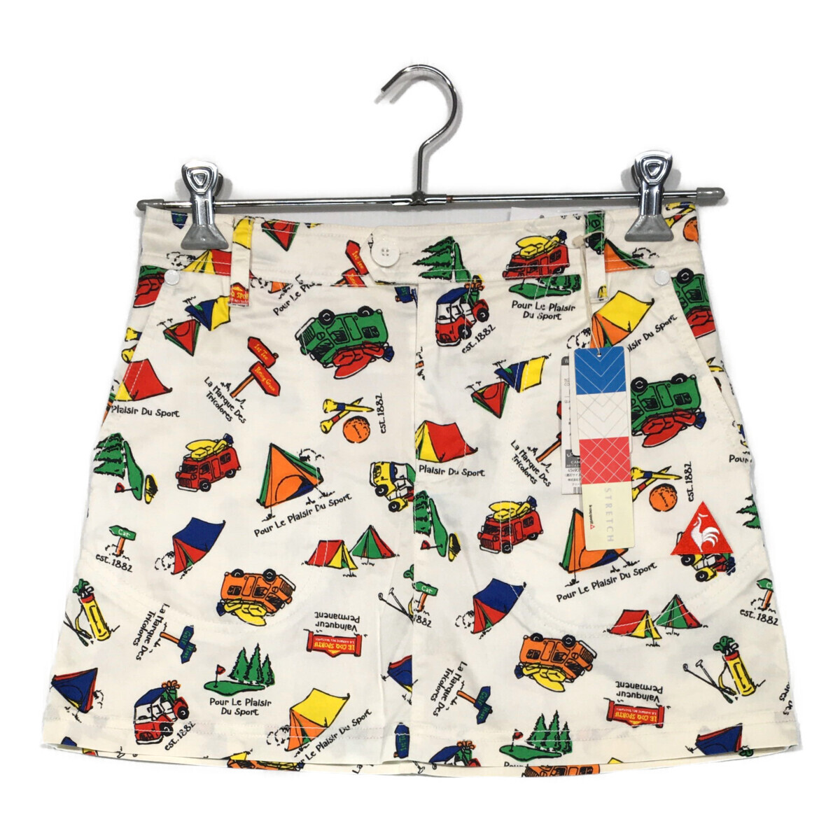 coco 未使用品【値下げ】 ルコックスポルティフ le coq sportif レディース スカート 7号 白 訳あり レターパックプラス発送可 101528拍卖