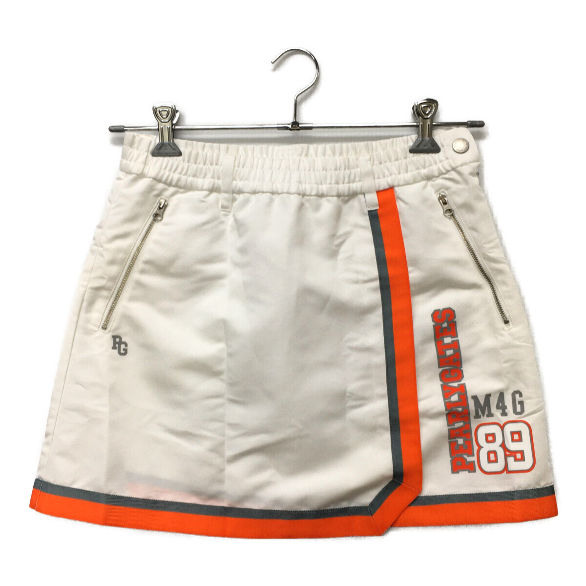 coco 中古【SALE】 パーリーゲイツ PEARLY GATES レディース スカート 1(M) 白 ホワイト 2024モデル ラップ風 ネコポス発送可 103623拍卖