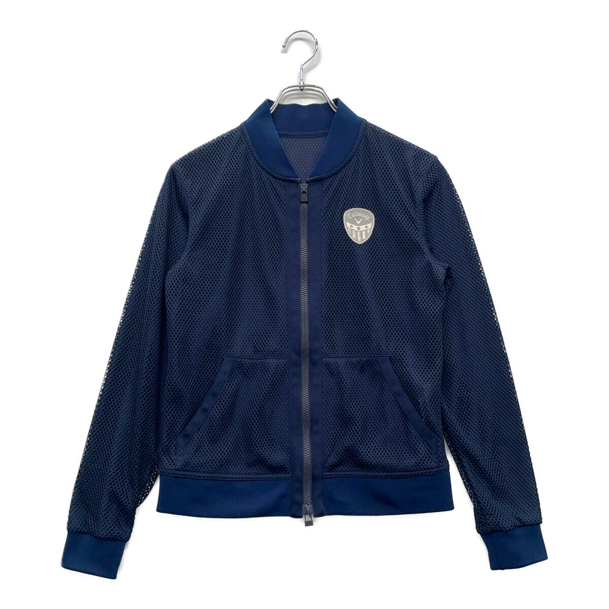 coco 中古【SALE】キャロウェイ Callaway レディース ブルゾン M 紺 ネイビー 長袖 ダブルジップ 薄手 レターパックプラス発送可 93568拍卖