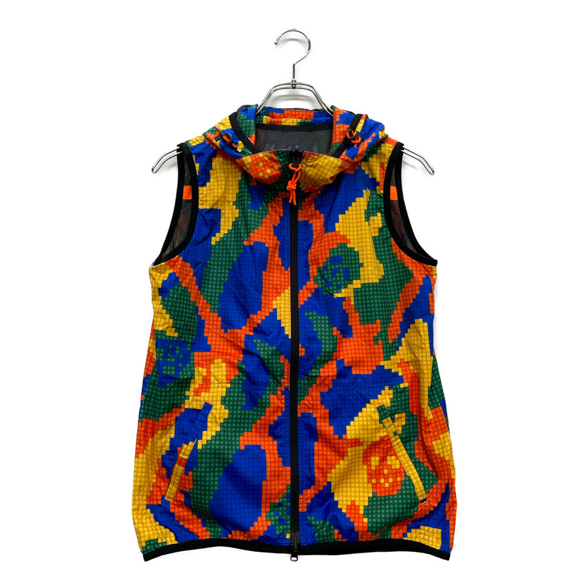 coco 中古【SALE】マークアンドロナ MARK&LONA レディース ベスト 40(L) オレンジ×青 リバーシブル レターパックプラス発送可 91603拍卖