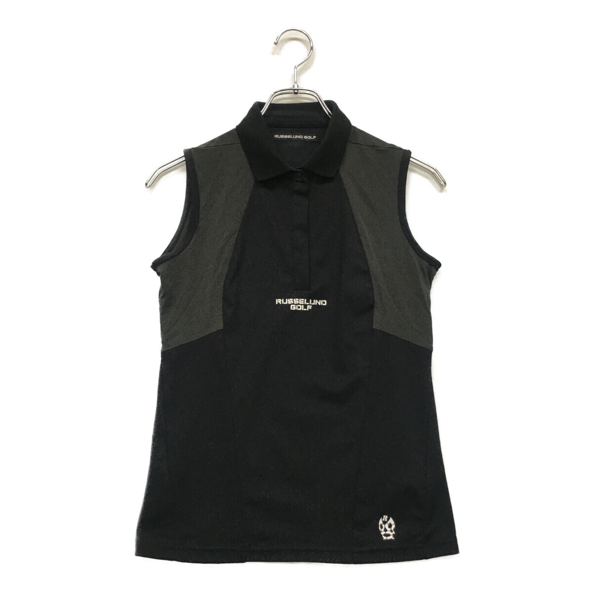 coco 未使用品【SALE】ラッセルノ RUSSELUNO レディース ノースリーブ 0(S) 黒 ポロシャツ ストレッチ レターパックプラス発送可 89368拍卖