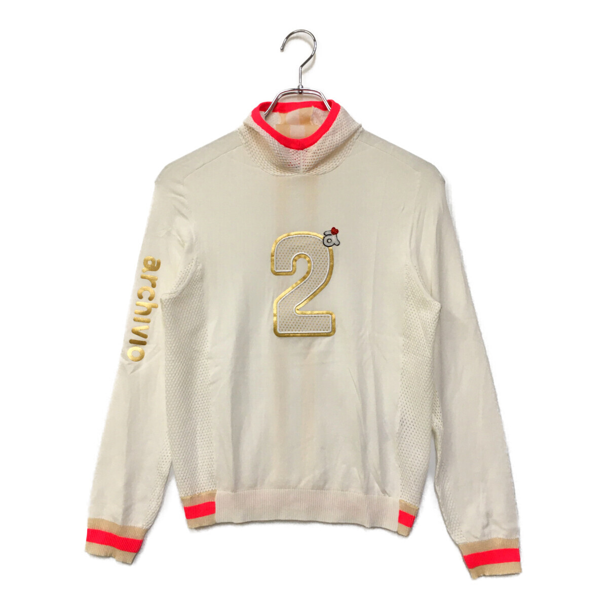 coco 中古【SALE】アルチビオ archivio レディース 長袖シャツ 36(S) 白 メッシュプルオーバー レターパックプラス発送可 88209拍卖