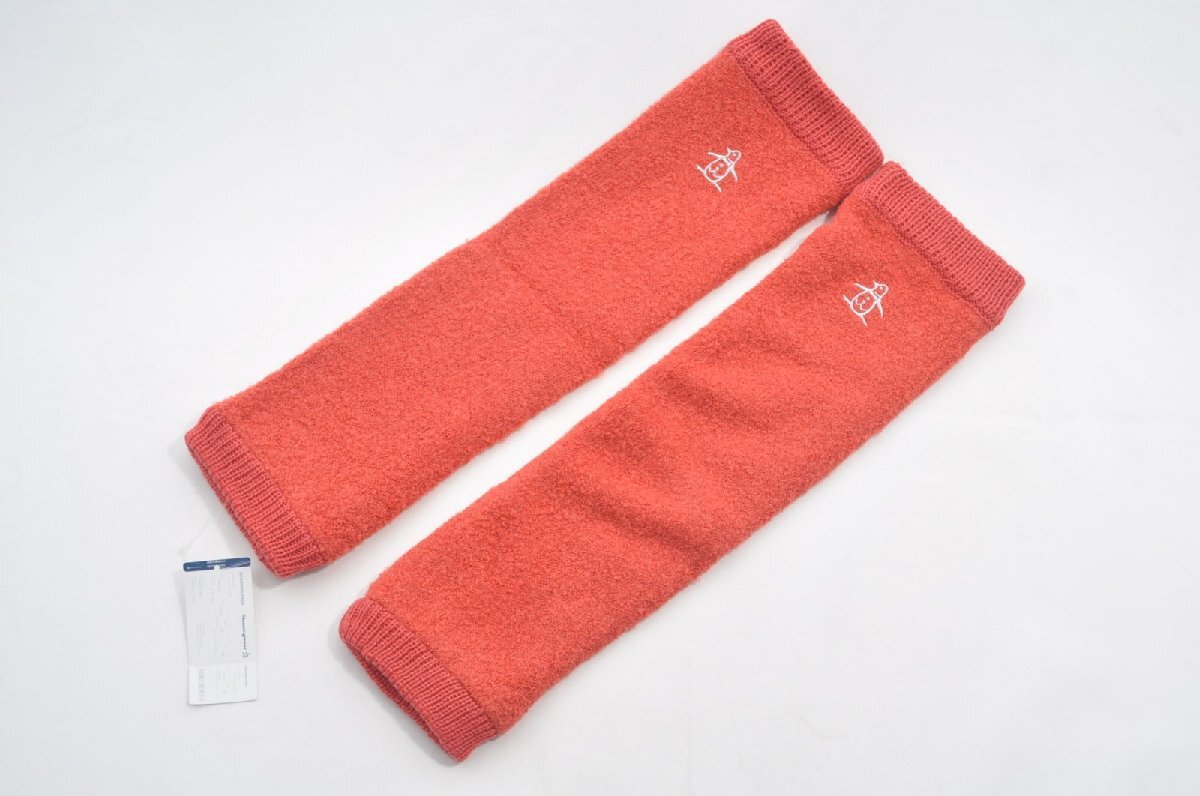 coco 未使用品【SALE】マンシングウェア Munsing レッグウォーマー オレンジ ニット 冬ゴルフ 防寒 レターパックプラス発送可 82099拍卖