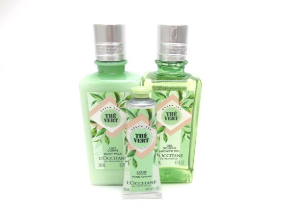 【10-189】 ロクシタン L'OCCITANE グリーンティー GREEN TEA ボディミルク シャワージェル ハンドクリーム 保管品 残量多拍卖