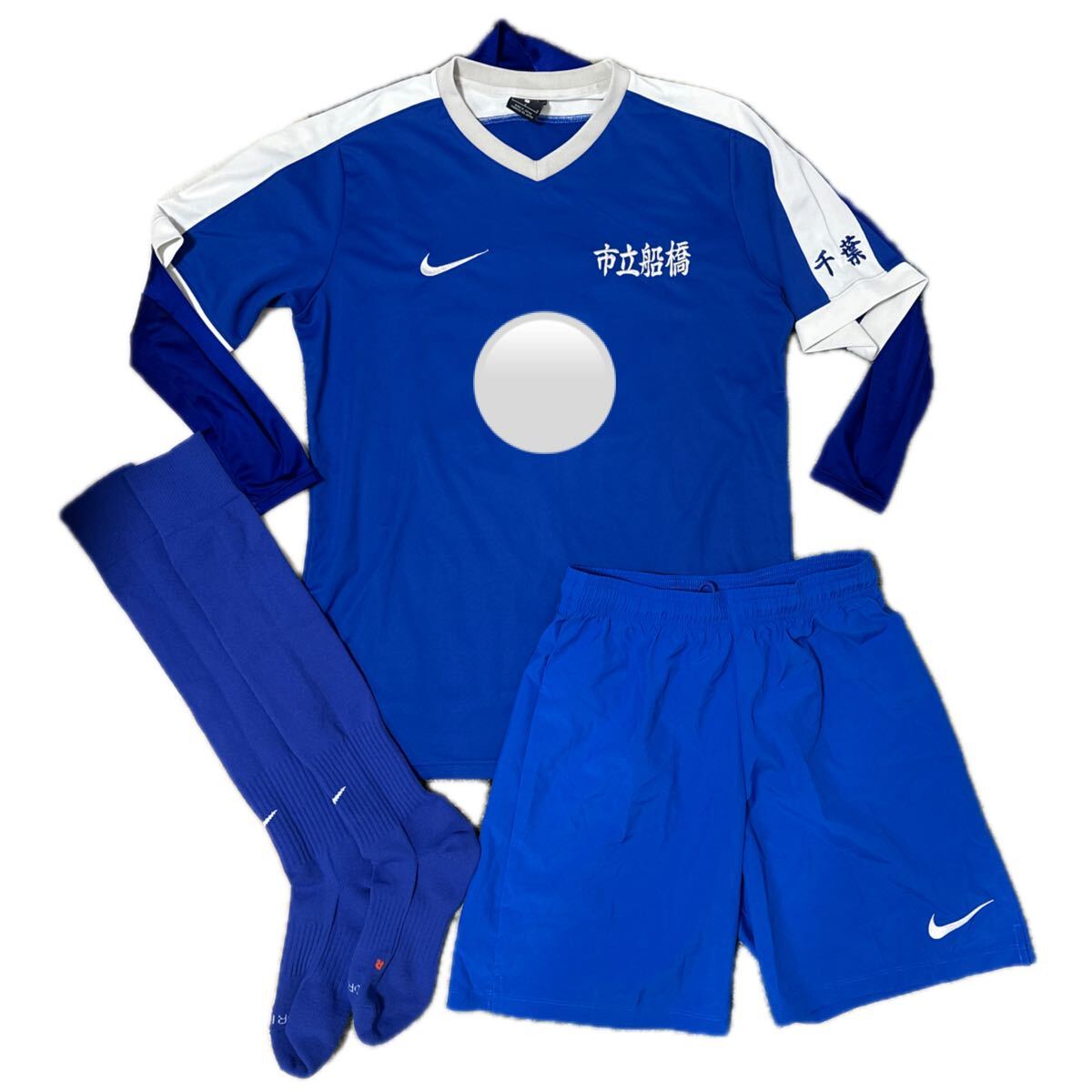 市立船橋高校 支給品 4点 上下セット ユニフォーム パンツ ソックス インナー 非売品 実使用 Jリーグ セットアップ拍卖
