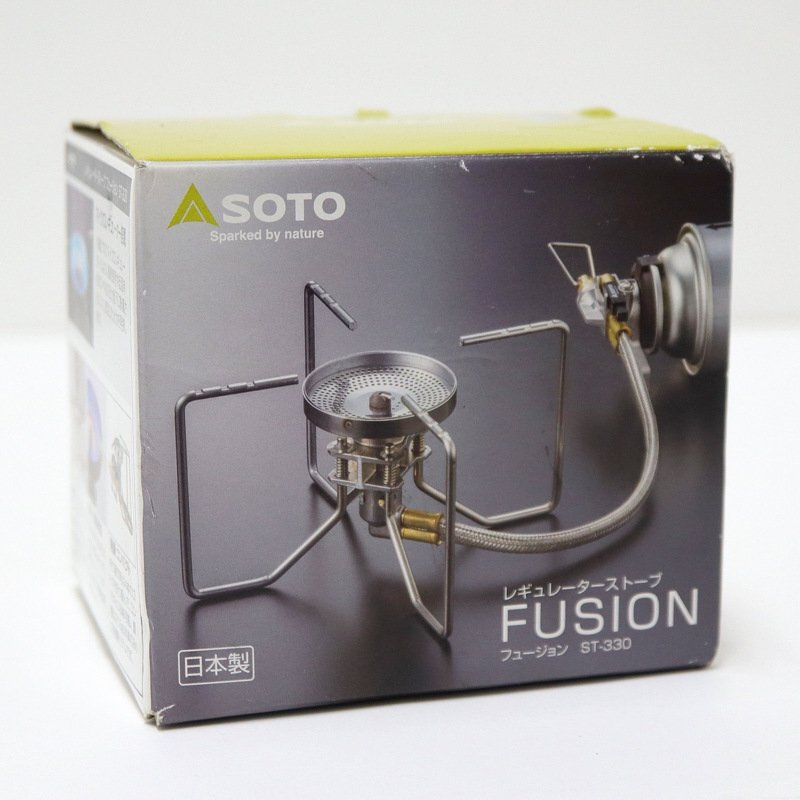 【未使用品】SOTO レギュレーターストーブ フュージョン ST-330 シルバー 屋外専用/アウトドア/キャンプ/FUSION/1j1055拍卖