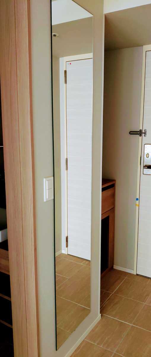 業界最安値!!鏡だけですけど450×1800ミリ1枚 10800円 玄関 姿見 DIYに!受注生産ですので落札後製作します。納期は約1週間程で発送します拍卖