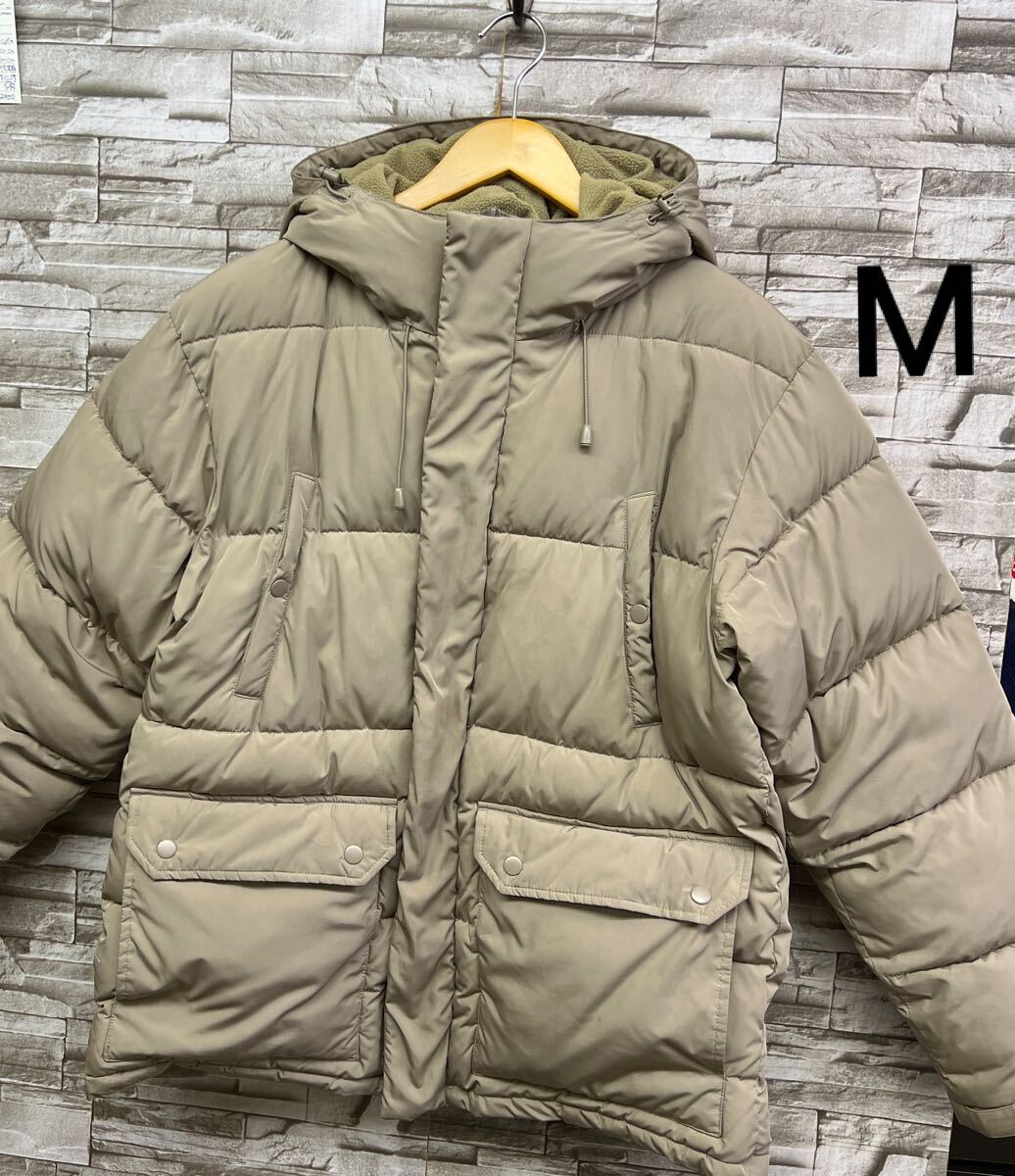 M niko and... ニコアンド ダウンジャケット アウター グレージュ コート ダウンコート メンズ レディース拍卖