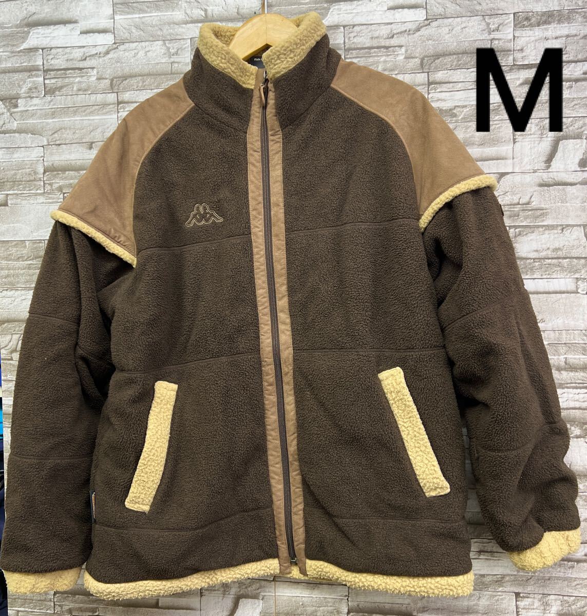 M Kappa ボアジャケット ジャケット フリースジャケット ジップアップ ボア フリース アウター ブラウン拍卖