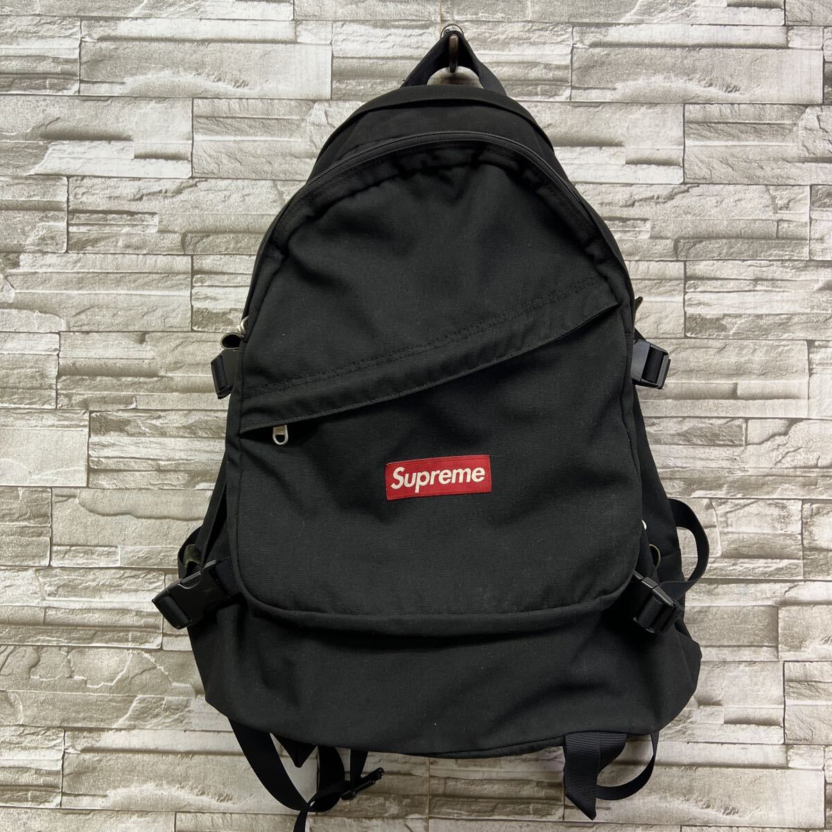 シュプリーム バックパック リュック ブラック リュックサック Supreme Sunbrella 09ss バックパック リュック拍卖
