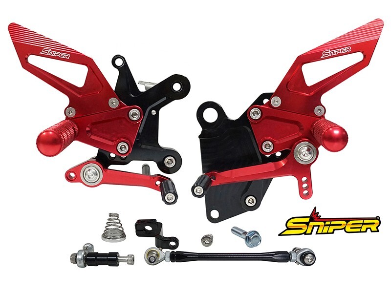 NINJA250 NINJA400 Z250 Z400 ABS対応 バックステップ 赤 SNIPER スナイパー SP0089R拍卖