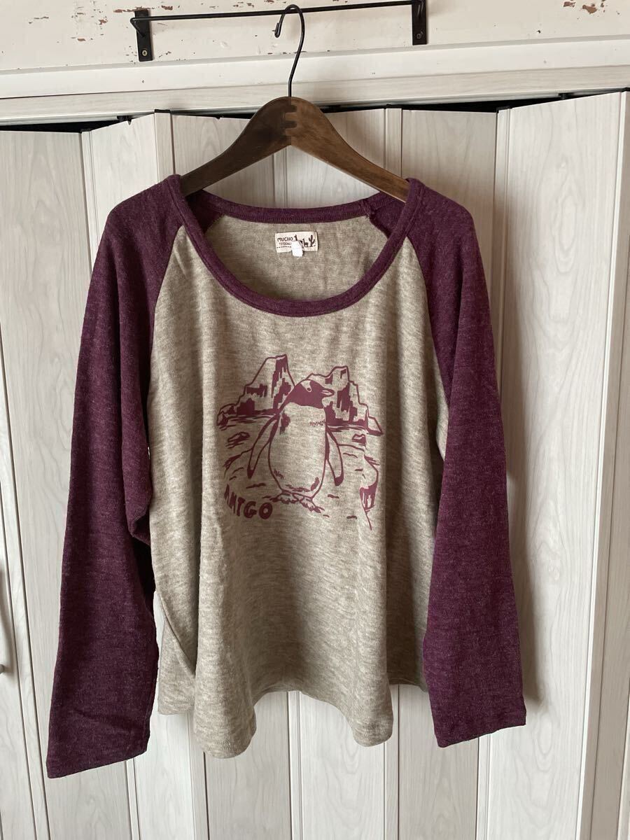 ◆TITICACA/チチカカ/ペンギン柄のラグランニット/15号◆t拍卖