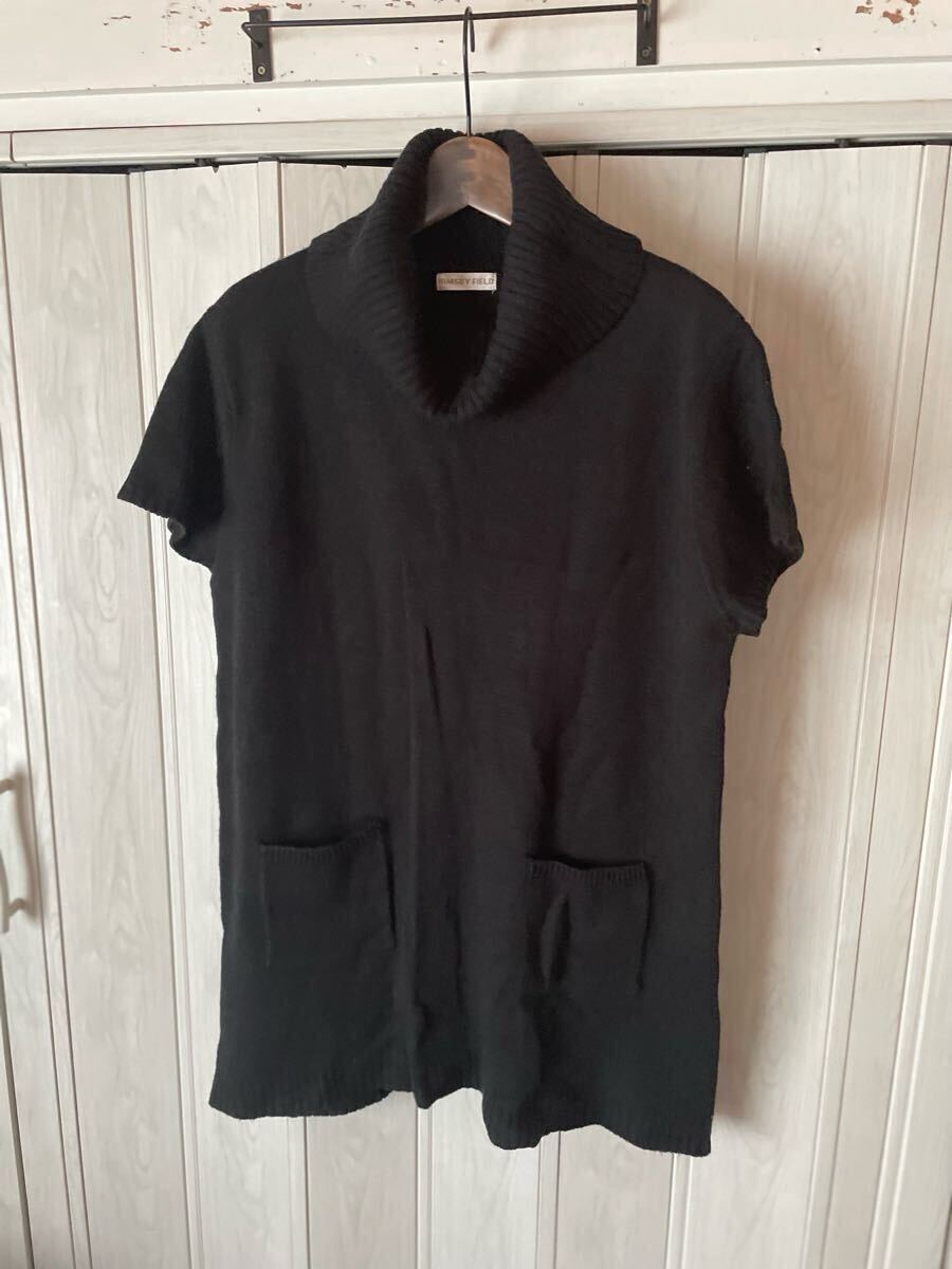 ◆RIMSBY FIELD タートルネックニットチュニック LL◆E拍卖