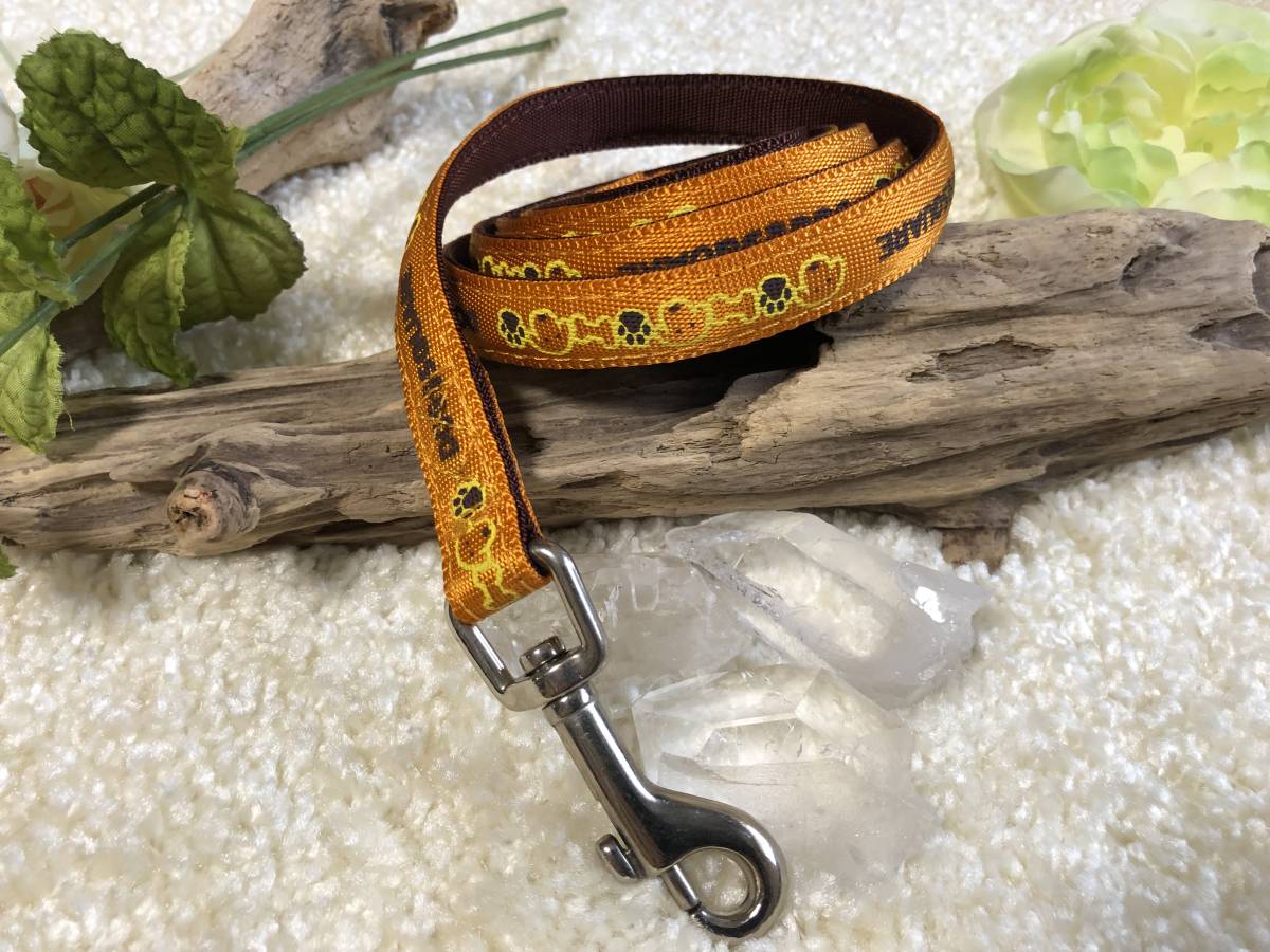 ★同梱お得★小型犬リード-№16・DOGSQAREソフト・オレンジ♪拍卖