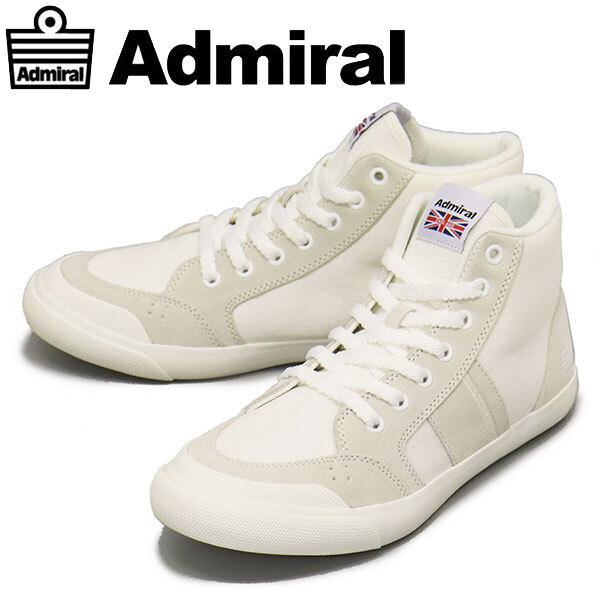 Admiral (アドミラル) AD612 INOMER HI C イノマー ハイ キャンバス スニーカー 100 White AM041 26.0cm拍卖