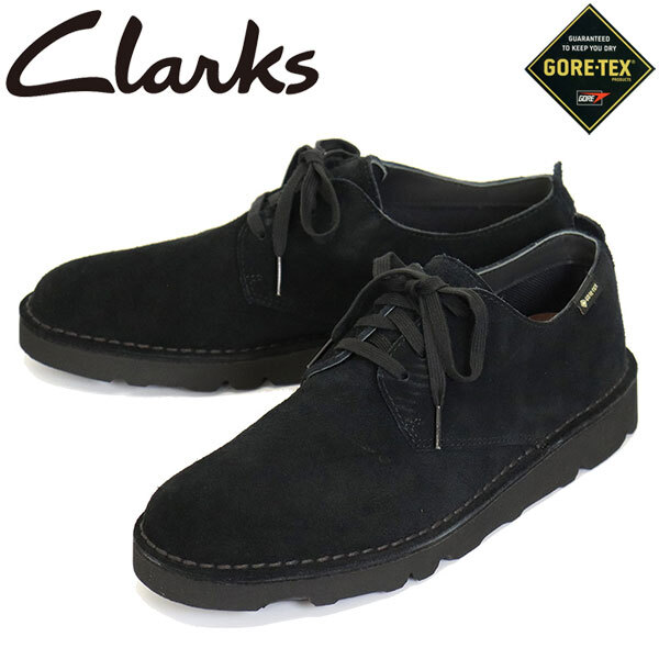 Clarks (クラークス) 26182699 DSRT London GTX デザートロンドン メンズシューズ Black Suede CL147 UK9.5-約27.5cm拍卖