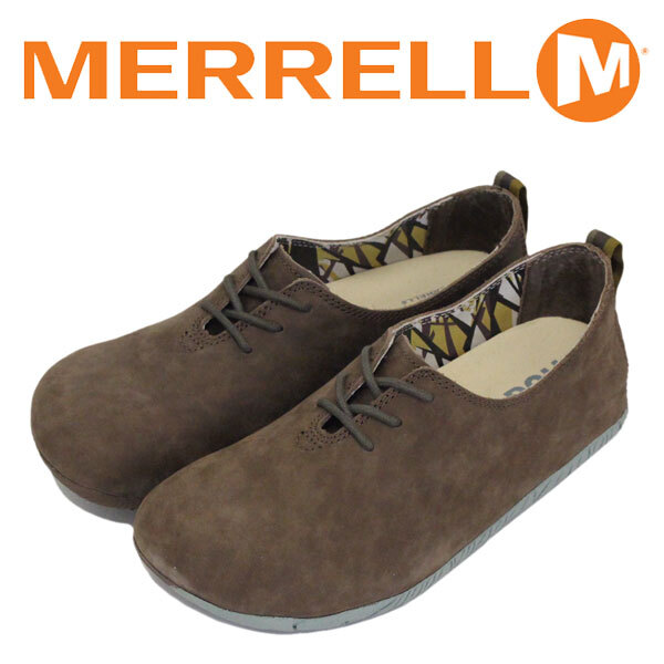 MERRELL (メレル) J20558 WMS Mootopia Lace ムートピア レース レディース レザーシューズ Bronte Brown MRL034 約25.0cm拍卖