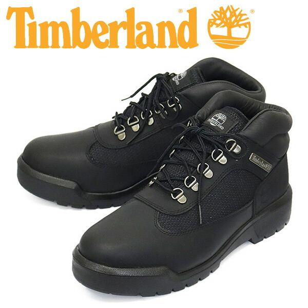 Timberland (ティンバーランド) A17KY FIELD BOOT F&L WP フィールドブーツ ファブリック&レザー ウォータープルーフ Black TB387 US9-約2拍卖