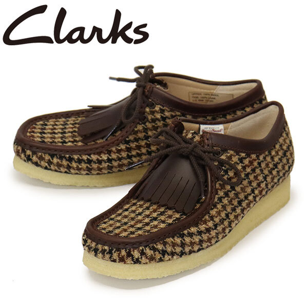 Clarks (クラークス) 26182791 Wallabee ワラビー メンズシューズ Brown Tweed Comb CL149 UK8-約26.0cm拍卖
