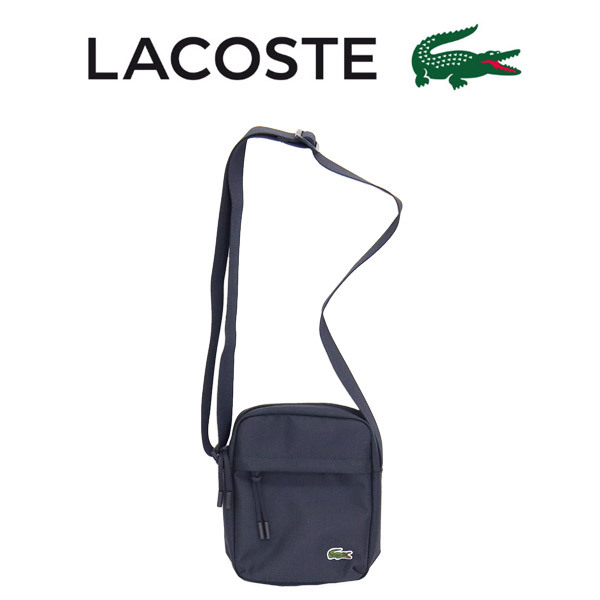 LACOSTE (ラコステ) NU4788NE ネオクロコ カメラ ショルダーストラップ バッグ L24ネイビー LC395拍卖