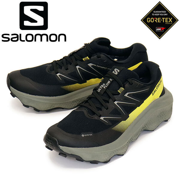 Salomon (サロモン) L47883200 ULTRA FLOW 2 GORE-TEX 男性用トレイルランニングシューズ Black / Sedona Sage / Incaberry SL084 26.0cm拍卖