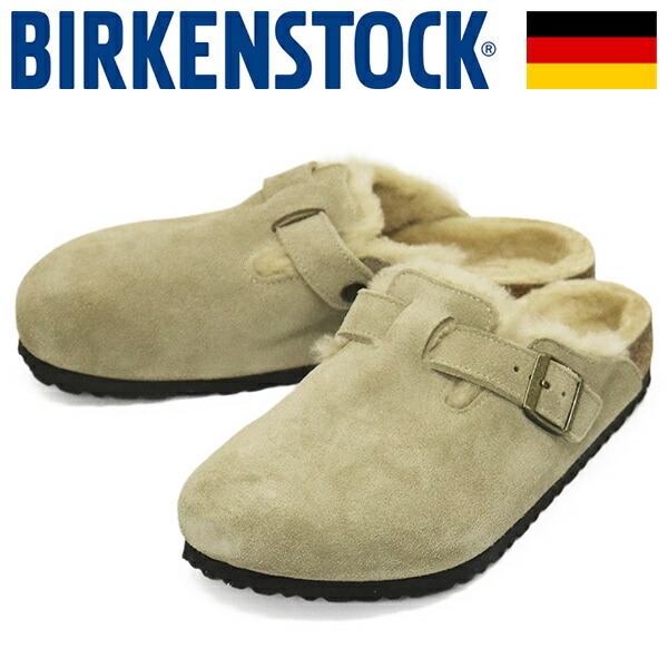 BIRKENSTOCK (ビルケンシュトック) 1028289 BOSTON SHEARLING ボストン シアリング スエードレザーサンダル TAUPE レギュラー BI477 42-約2拍卖