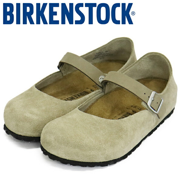 BIRKENSTOCK (ビルケンシュトック) 1030432 MANTOVA マントバ スエードレザーバレエシューズ TAUPE ナロー BI494 37-約24.0cm拍卖