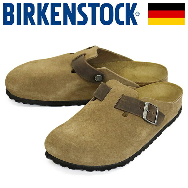 BIRKENSTOCK (ビルケンシュトック) 1030667 BOSTON ボストン ミックスドレザーサンダル DARK TEA レギュラー BI472 41-約26.5cm拍卖
